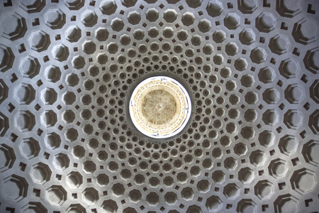 Rome, San Bernardo alle terme, dome of the church similar to the pantheonの写真素材