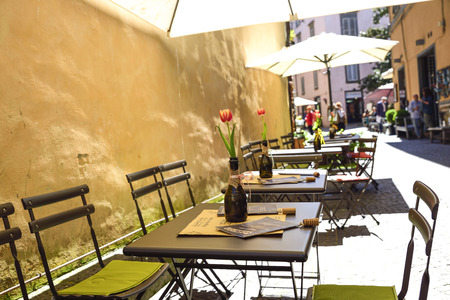Pretty local in the city of Orvieto, Umbria, Italyのeditorial素材