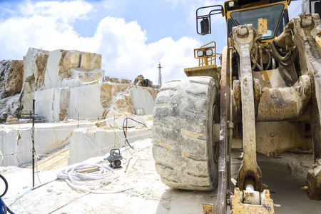 quarry of the precious Carrara marble. Alpi Apuane, Tuscany, Italy