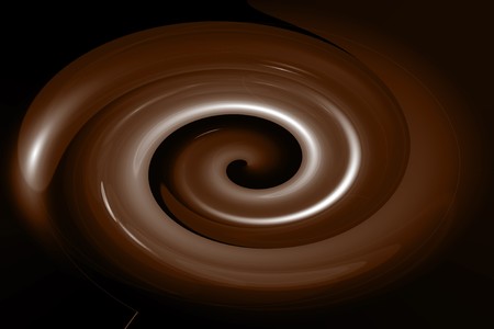 Smooth Chocolate Swirl の写真素材