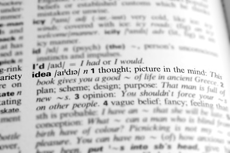 Idea - Dictionary definition of business wordの写真素材