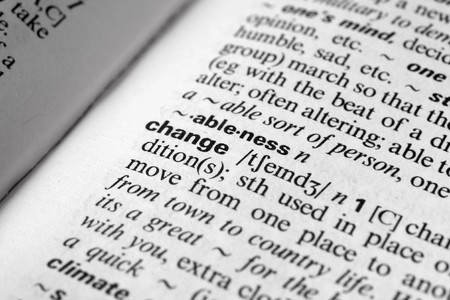 Change - Dictionary definition of business wordの写真素材