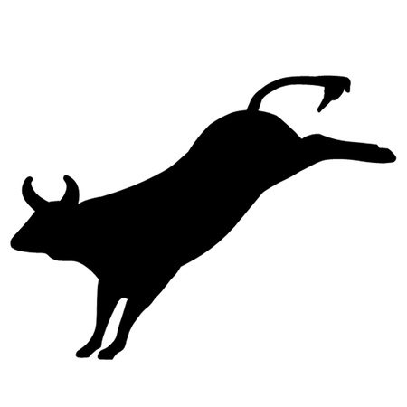 Bucking Rodeo Bullのイラスト素材