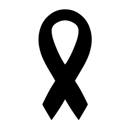 Black Awareness Ribbonのイラスト素材