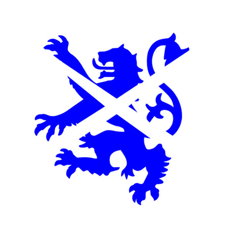 Scottish Lion And Saltireのイラスト素材