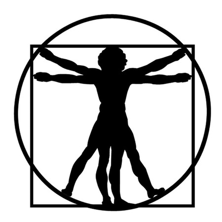 Leonardo da Vinci s Vitruvian Man のイラスト素材