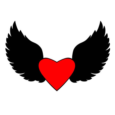 Heart and Wingsのイラスト素材
