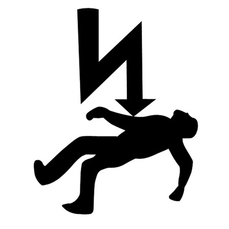 Danger of electrocution Symbol.のイラスト素材