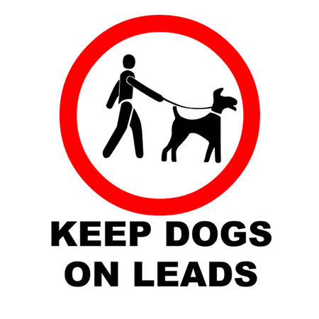 Keep Dogs on a Lead Symbolのイラスト素材