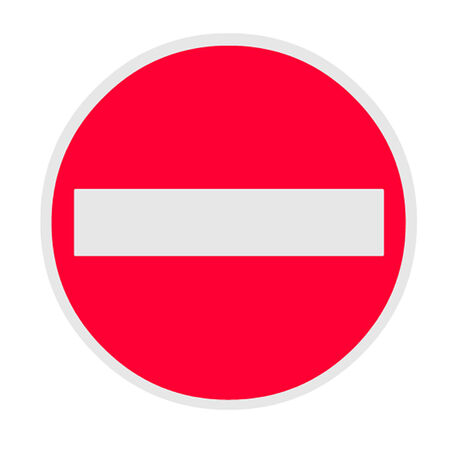 No Entry Symbolのイラスト素材