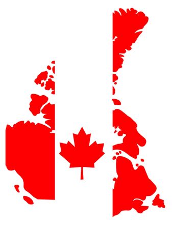 Map of Canadaのイラスト素材