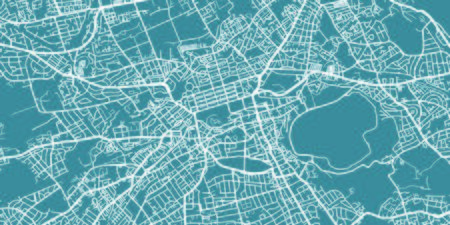 Detailed map of Edinburgh, scale 1:30 000 in Scotland.のイラスト素材