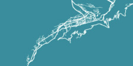 Detailed vector map of Andorra la Vella, scale 1:30 000, Andorraのイラスト素材