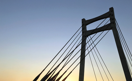 Suspended Bridgeの写真素材
