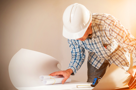 worker engaged in workの写真素材