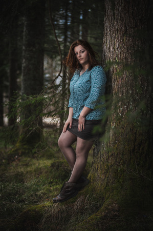 beautiful woman, chubby modelの写真素材