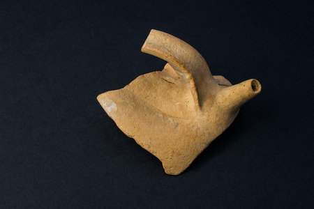 rest of ancient roman vases found near Rome seaの写真素材