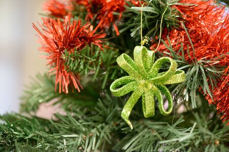 nice and colorful little decorations for Christmasの写真素材