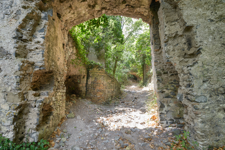 in the ancient park of Galeria a village near Rome, Italyの写真素材