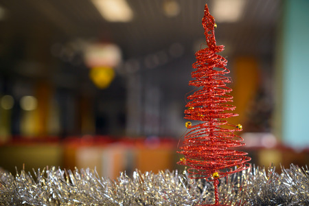 nice little red christmas tree decorations for Christmasの写真素材