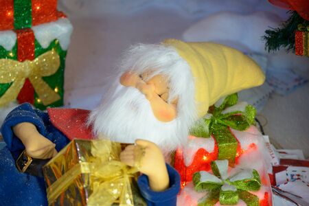 colorful Christmas scene that seems almost fairytaleの写真素材