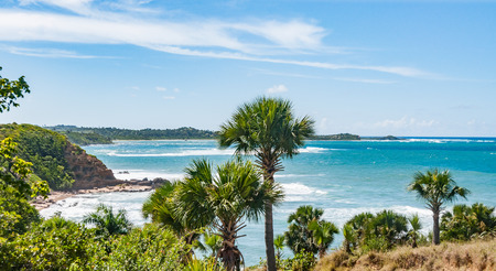 ocean sea in dominican republic in caribbeanの写真素材