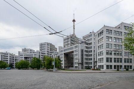 A soviet architecture building in kharkiv, Ukraine