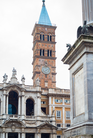 The church Santa Maria Maggiore in Rome Italyの写真素材