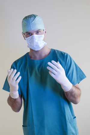 Doctor ready for surgeryの写真素材