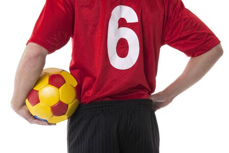 Soccer/Football player, rear viewの写真素材