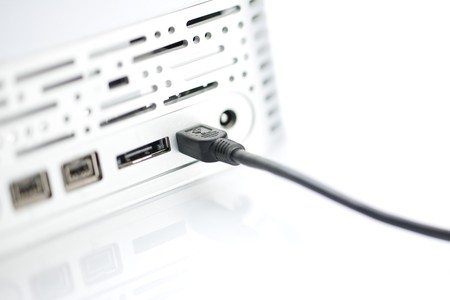 External Hard Drive that can be connected to the PC by USB or firewire, selective focusの写真素材