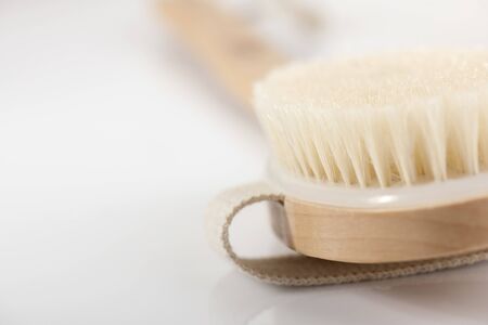 Bath brush, selective focusの写真素材