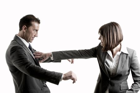 Businesscouple problemsの写真素材