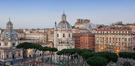 Rome skyline panoramaの写真素材