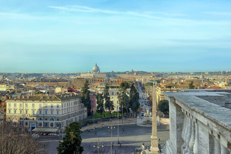 Rome skyline panorama cityscapeの写真素材