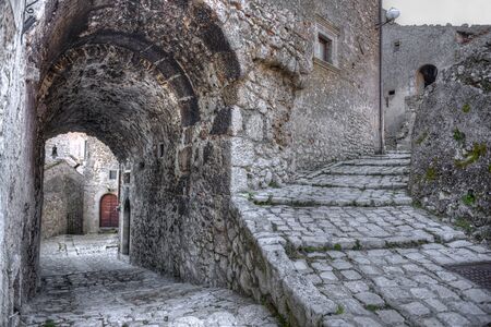 Santo Stefano di Sessanio Village, Abruzzo, L'Aquilaの写真素材