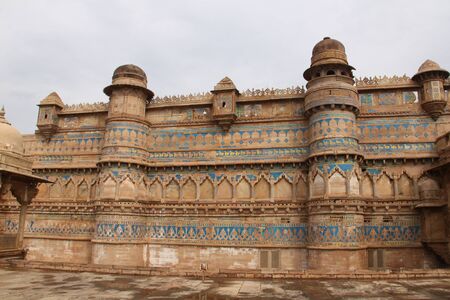 Gwailor Fort denominated by the colorful Fort, Indiaの写真素材
