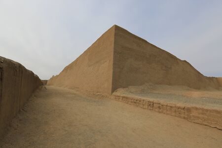 The beautiful archaeological area of Chan Chan in Trujillo in Peru