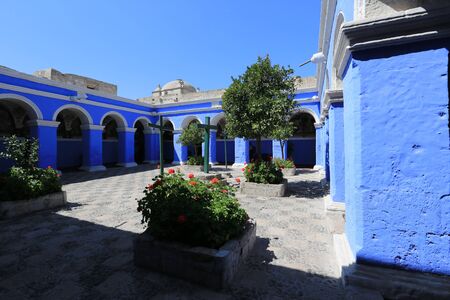 Interiors of the Saint Catherine Monastery in Arequipa