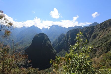 Mountains around the old city of Machu Picchu
