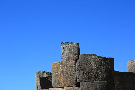 The splendid archaeological site of Sillustani, Peruの写真素材