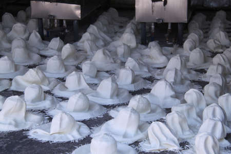 Panama hats being worked in the city of Cuenca