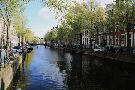 One of the traditional channels of the city of Amsterdam