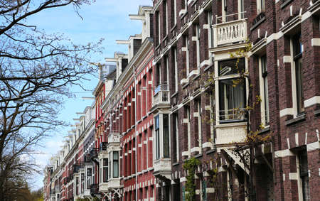 The typical houses of the city of Amsterdam