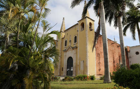 Church in the city of Merida, Mexico