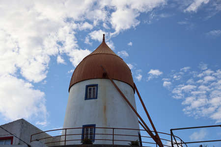 Ancient windmill, Graciosa Island, Azoresの写真素材