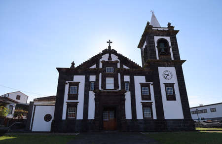The church Matriz de Santa Cruz, Graciosa island, Azoresの写真素材
