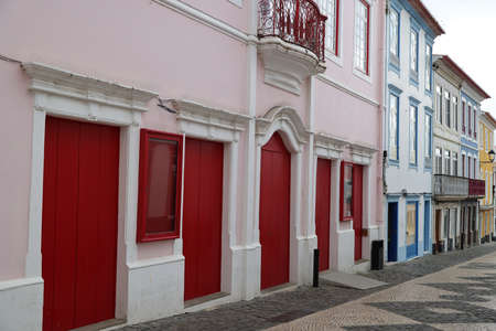 The colorful of Angra do Heroismo, Terceira island, Azoresの写真素材