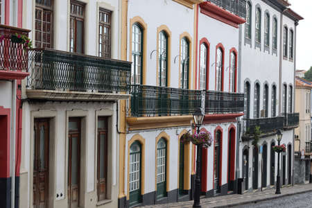 The colorful of Angra do Heroismo, Terceira island, Azoresの写真素材