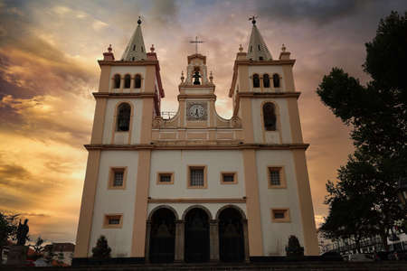 Cathedral of Angra do Heroismo, Terceira island, Azoresの写真素材